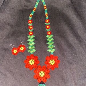 Necklace, Earrings